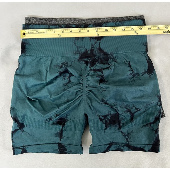 Lot Of 2 Athletic Shorts Gym Training Sz XL Running Green‎ / Gray - Picture 4 of 9